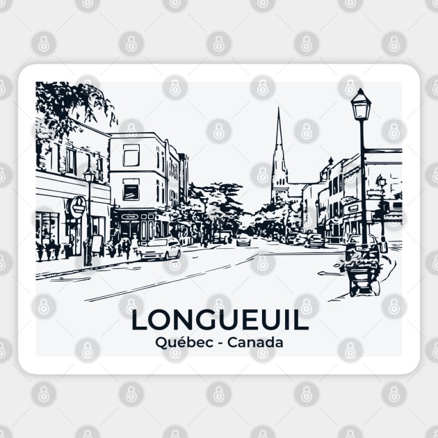 Longueuil - Québec Magnet by Lakeric